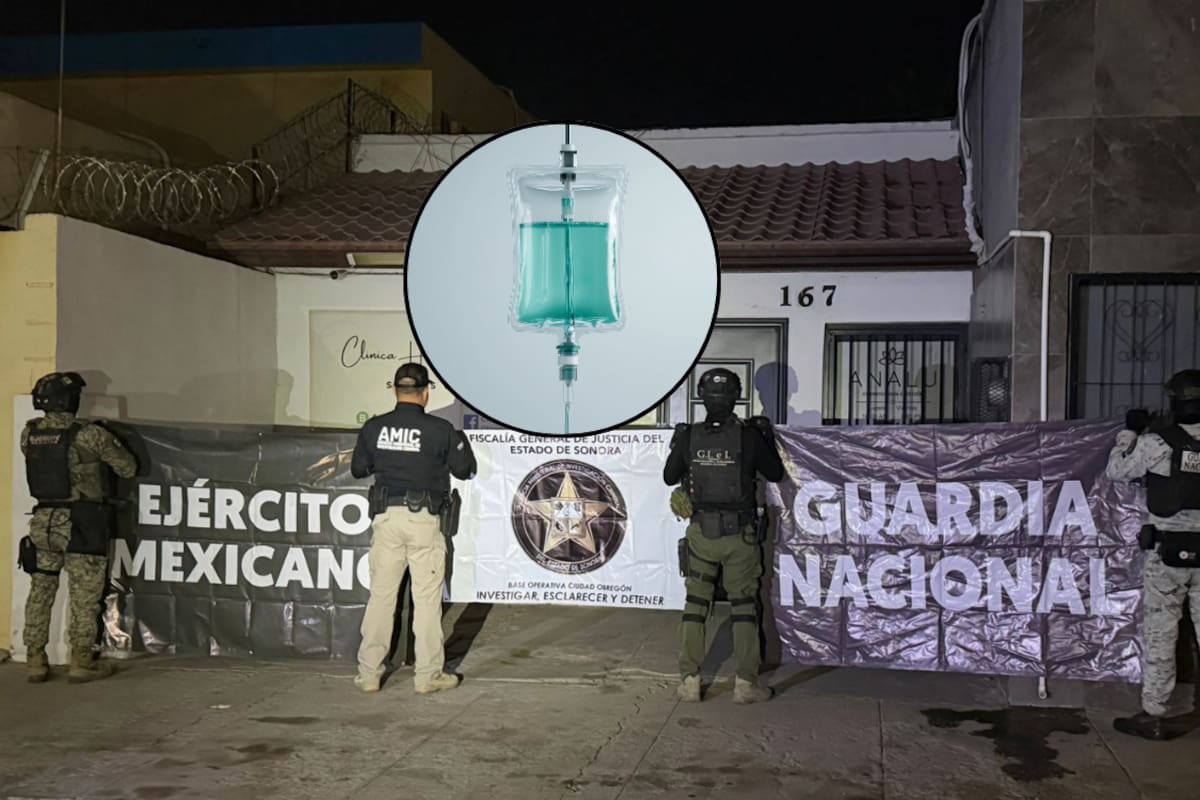 Esto fue lo que aseguró la Fiscalía en un cateo en Ciudad Obregón por el caso de los sueros vitaminados que dejaron 8 muertos en Sonora