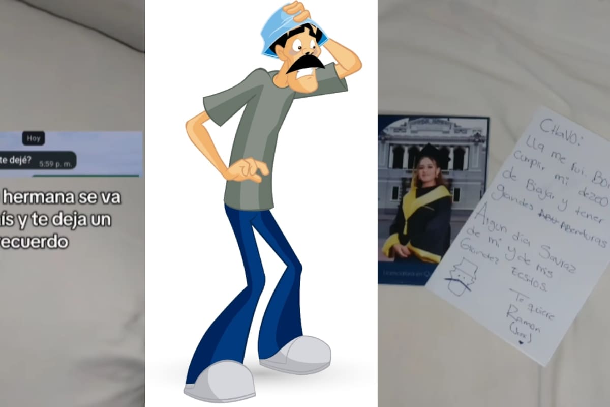 Joven dedica un mensaje inspirado en El Chavo a su hermana antes de mudarse y conmueve a todos