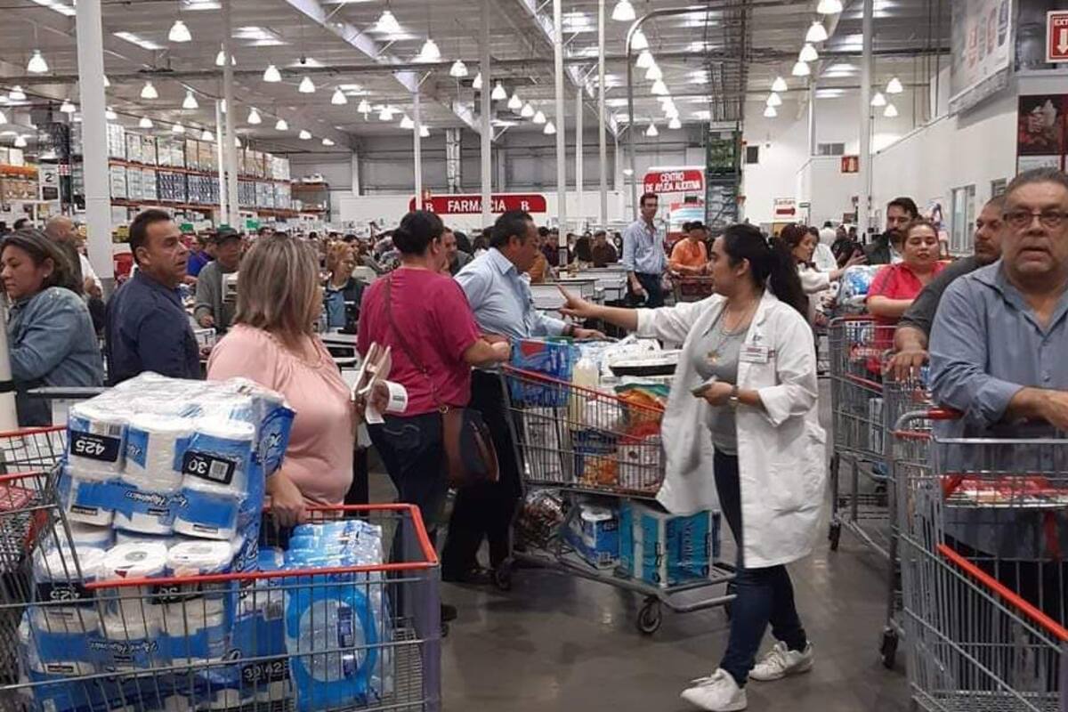 Realizan compras de pánico en Hermosillo tras declaración de pandemia de coronavirus