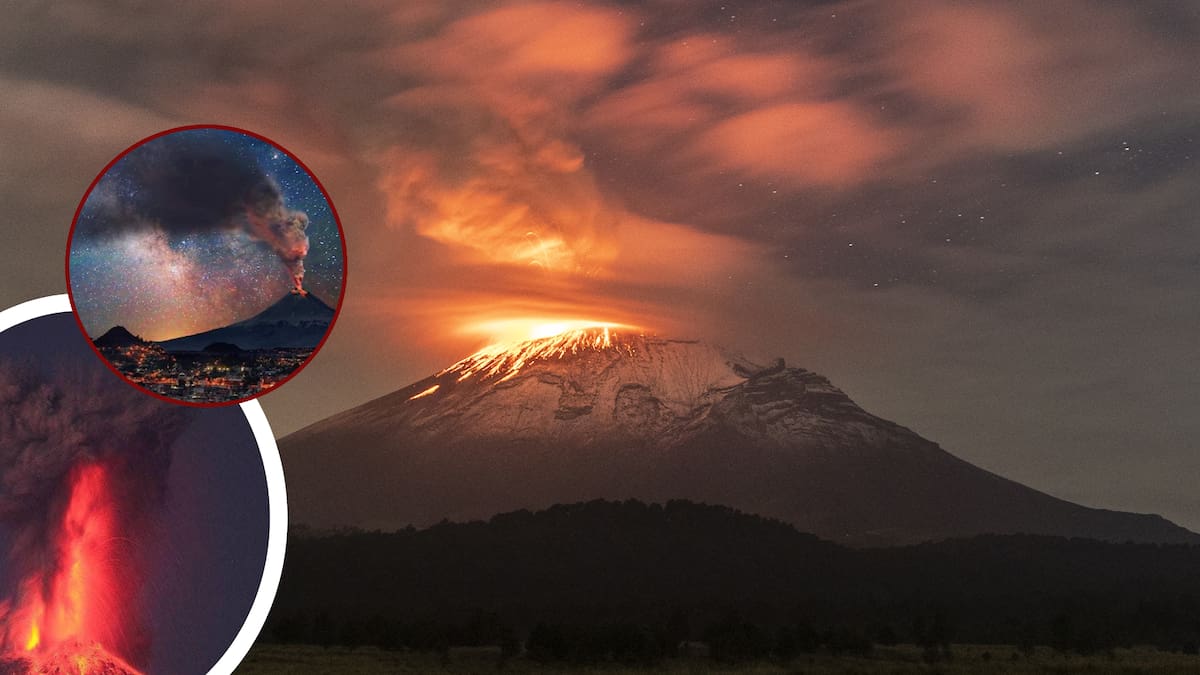 El Popocatépetl mostró mayor actividad en agosto, con exhalaciones y sismos, mientras autoridades vigilan posibles riesgos como ceniza y fragmentos incandescentes. FOTO: Especial.