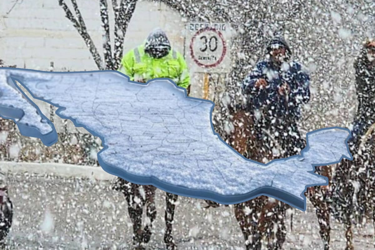 Pronostican nieve y aguanieve para estos estados por frente frío 22