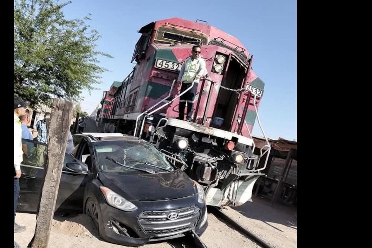 Fallece conductor arrollado por tren en el Valle de Mexicali