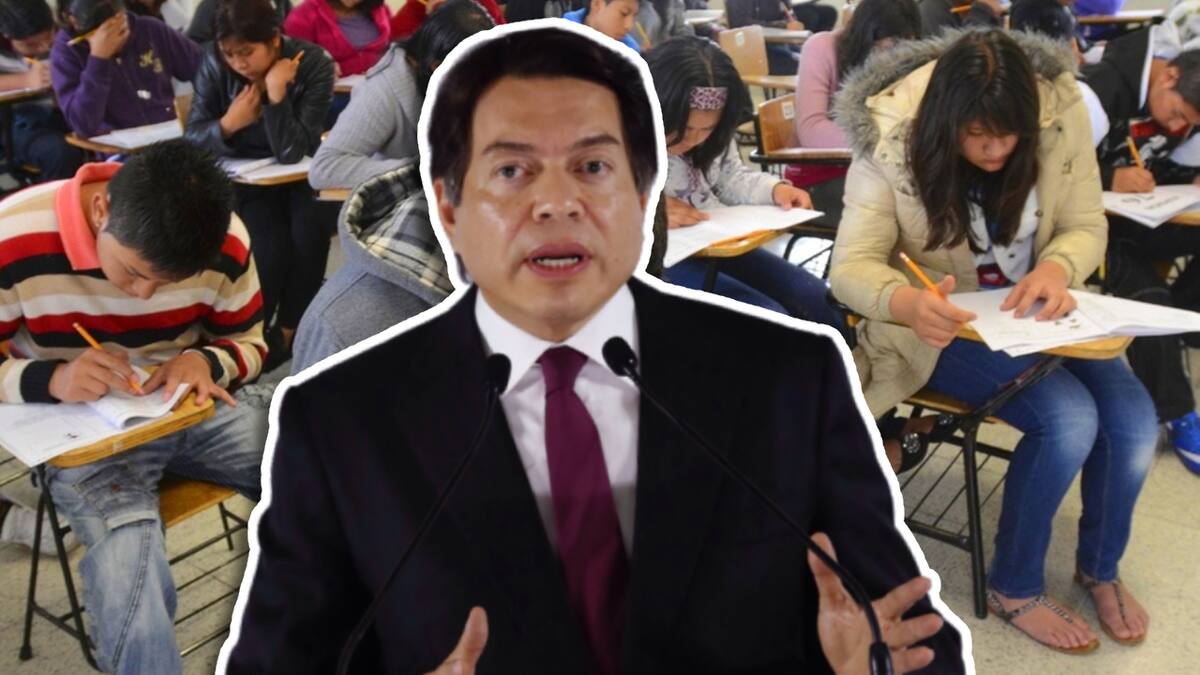 Mario Delgado Carrillo aseguró la próxima eliminación del examen de ingreso a nivel preparatoria. Foto: Especial