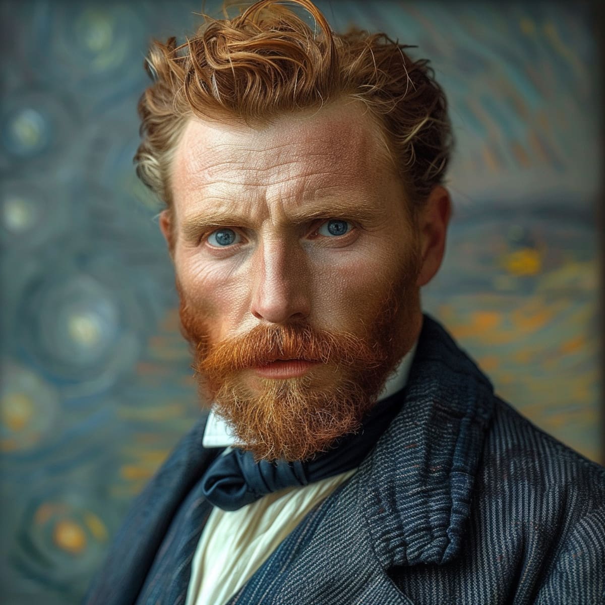 Así se veía la apariencia de Vincent van Gogh según la IA de Midjourney