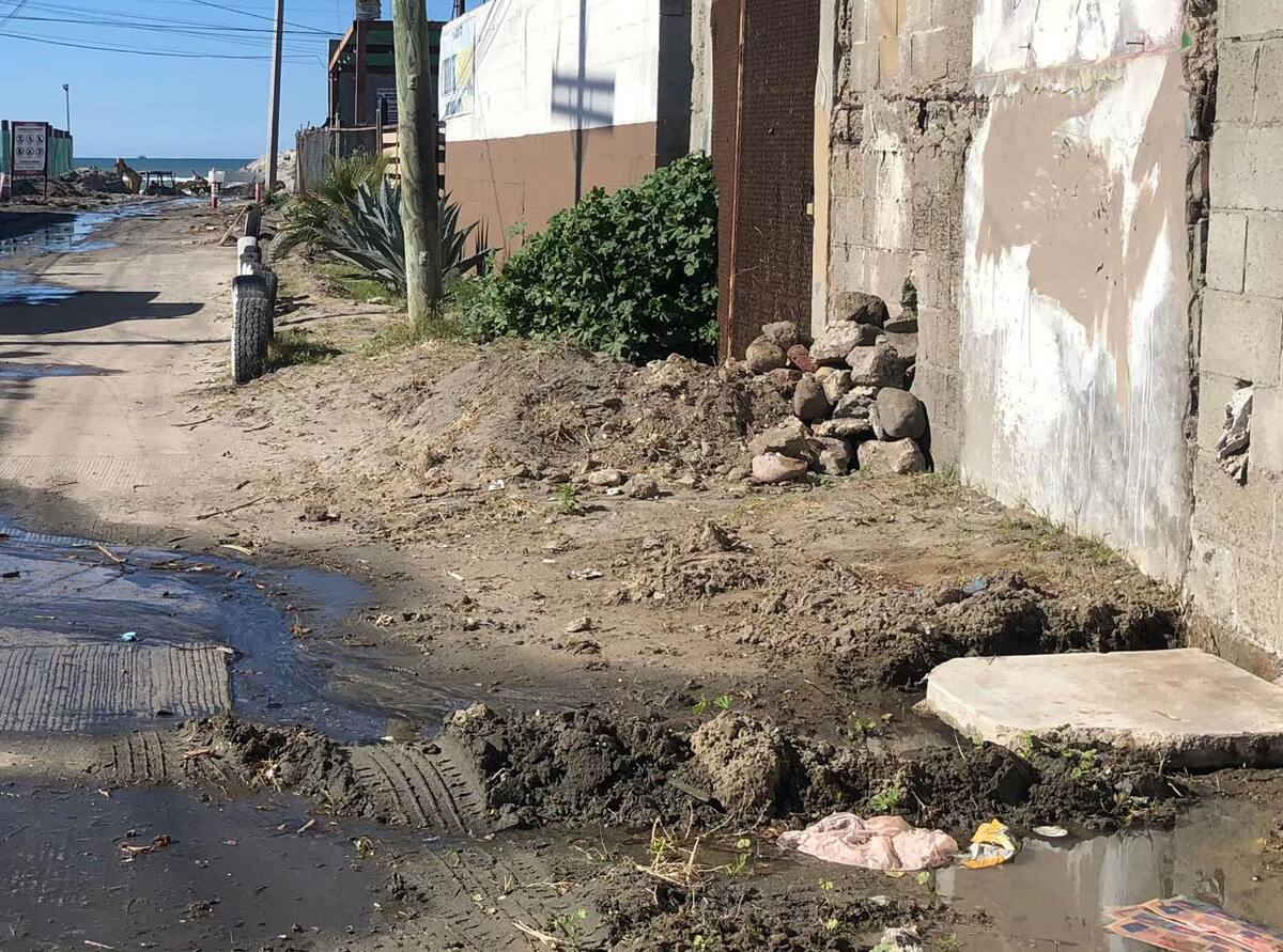 Las aguas negras generan contaminación en la zona.