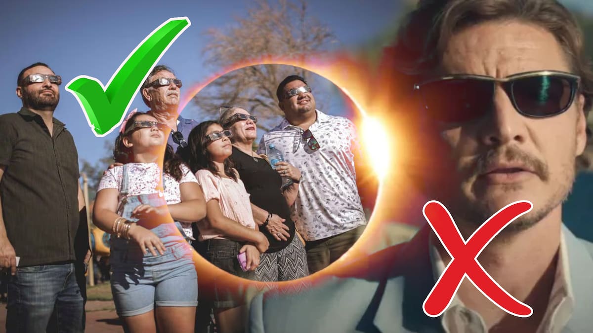 ¿Qué riesgos tiene ver un eclipse solo con lentes negros?