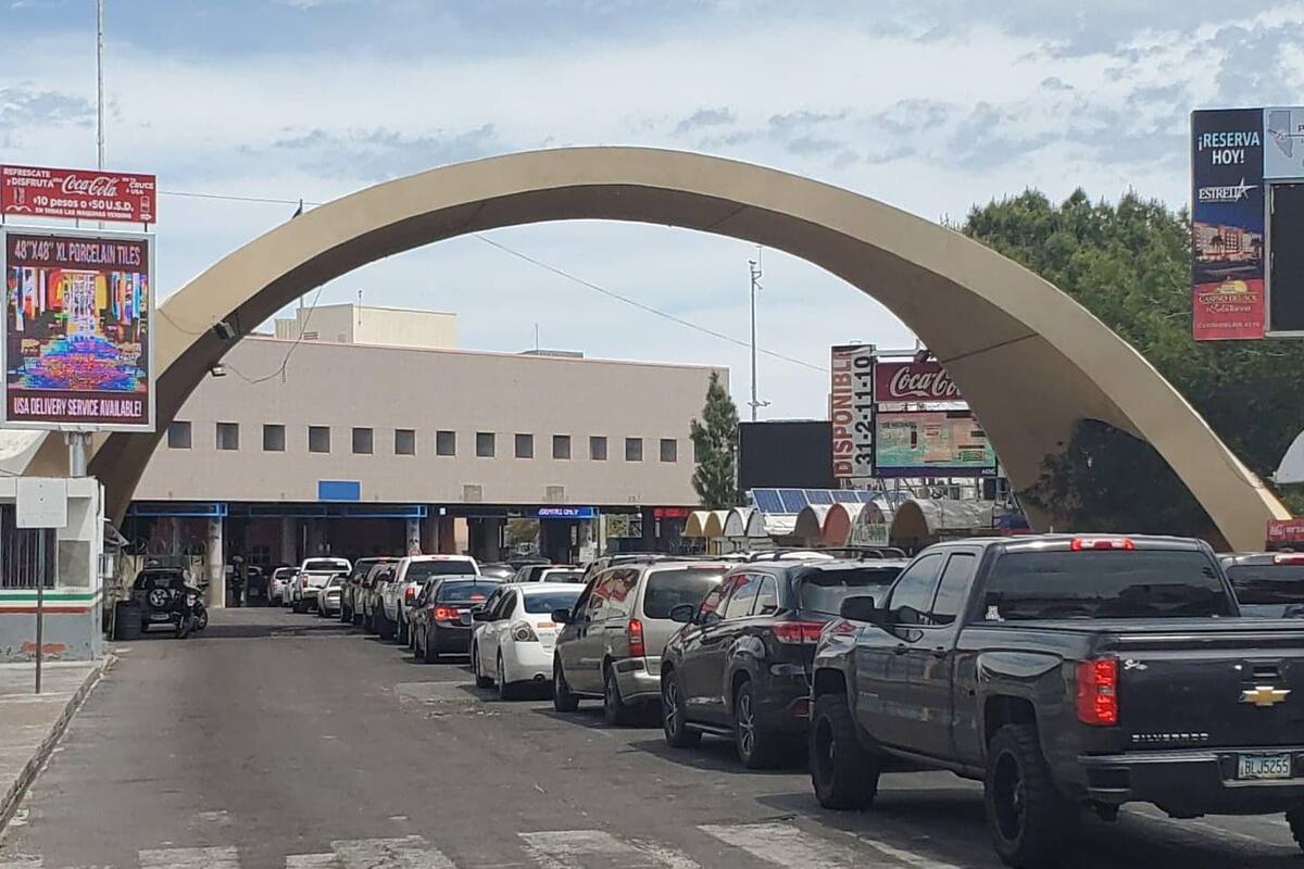 Actividad en los cruces fronterizos de Nogales
