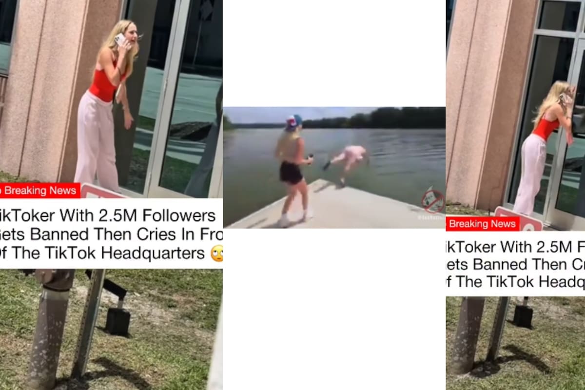 La baneó TikTok: influencer llora tras prometer 20 mil dólares a una mujer sin hogar… y luego huir sin darle nada