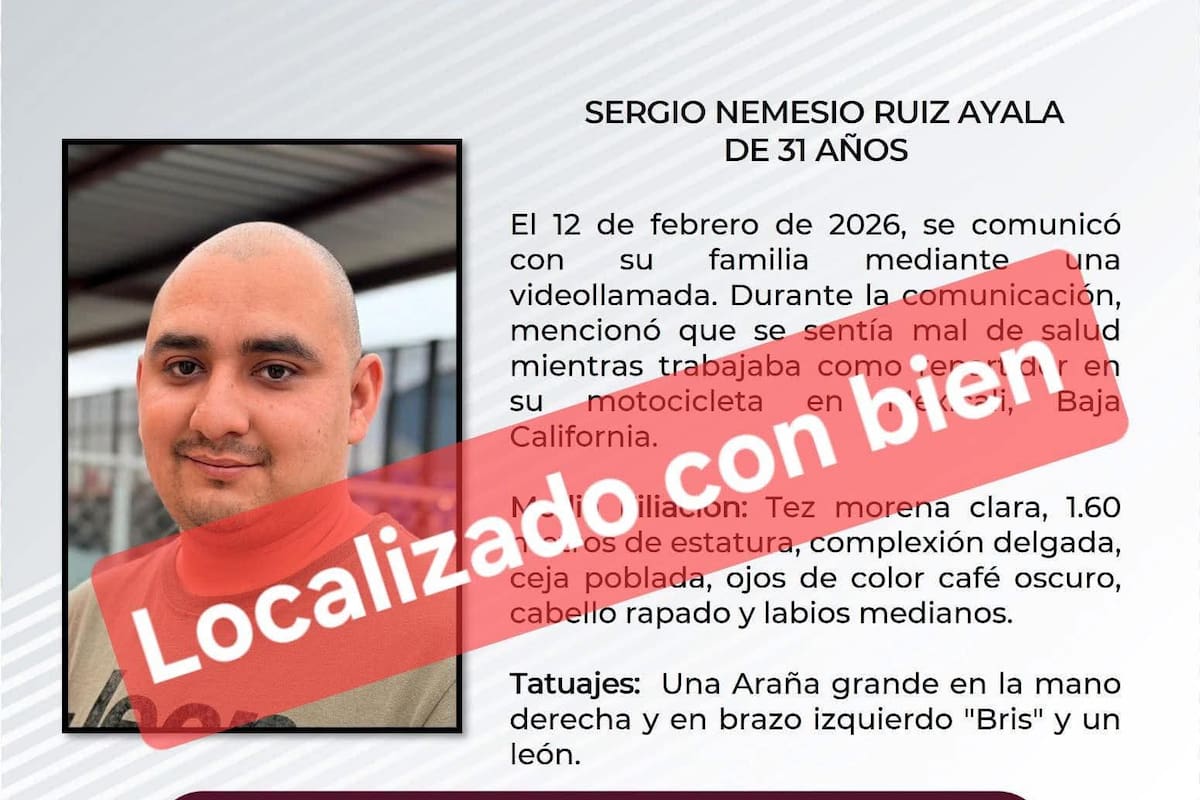 Hallan con vida a repartidor de DiDi; ya está con su familia