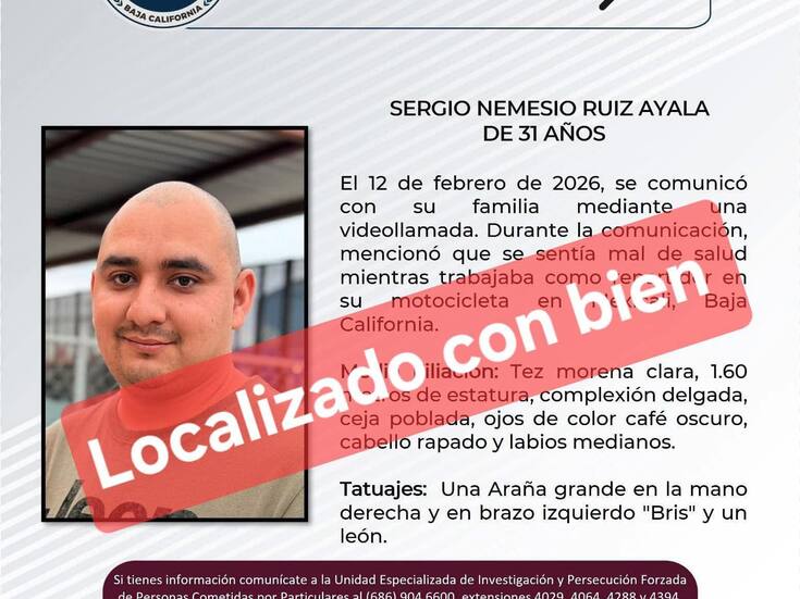 Hallan con vida a repartidor de DiDi; ya está con su familia