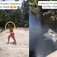 “La vida del salado no tiene descanso.”: Hombre intenta clavado desde una estructura hacia un rió y termina cayendo sobre una familia que paseaba en un bote