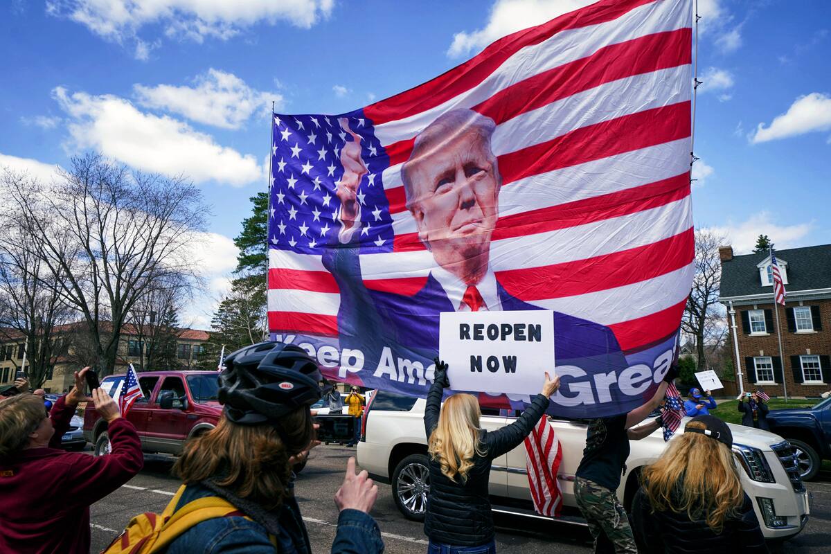 Donald Trump exige a 3 estados levantar confinamiento