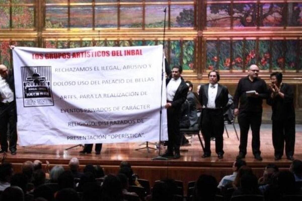 Rechazan eventos de carácter religioso en Bellas Artes
