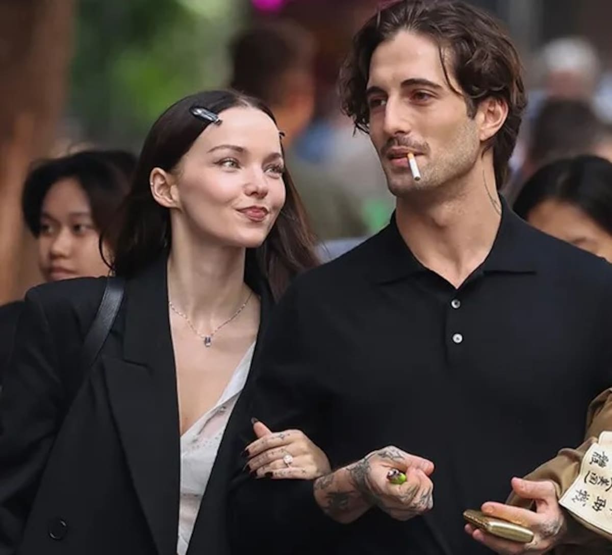 Dove Cameron y Damiano David estarían comprometidos, según fotos de TMZ | Captura TMZ