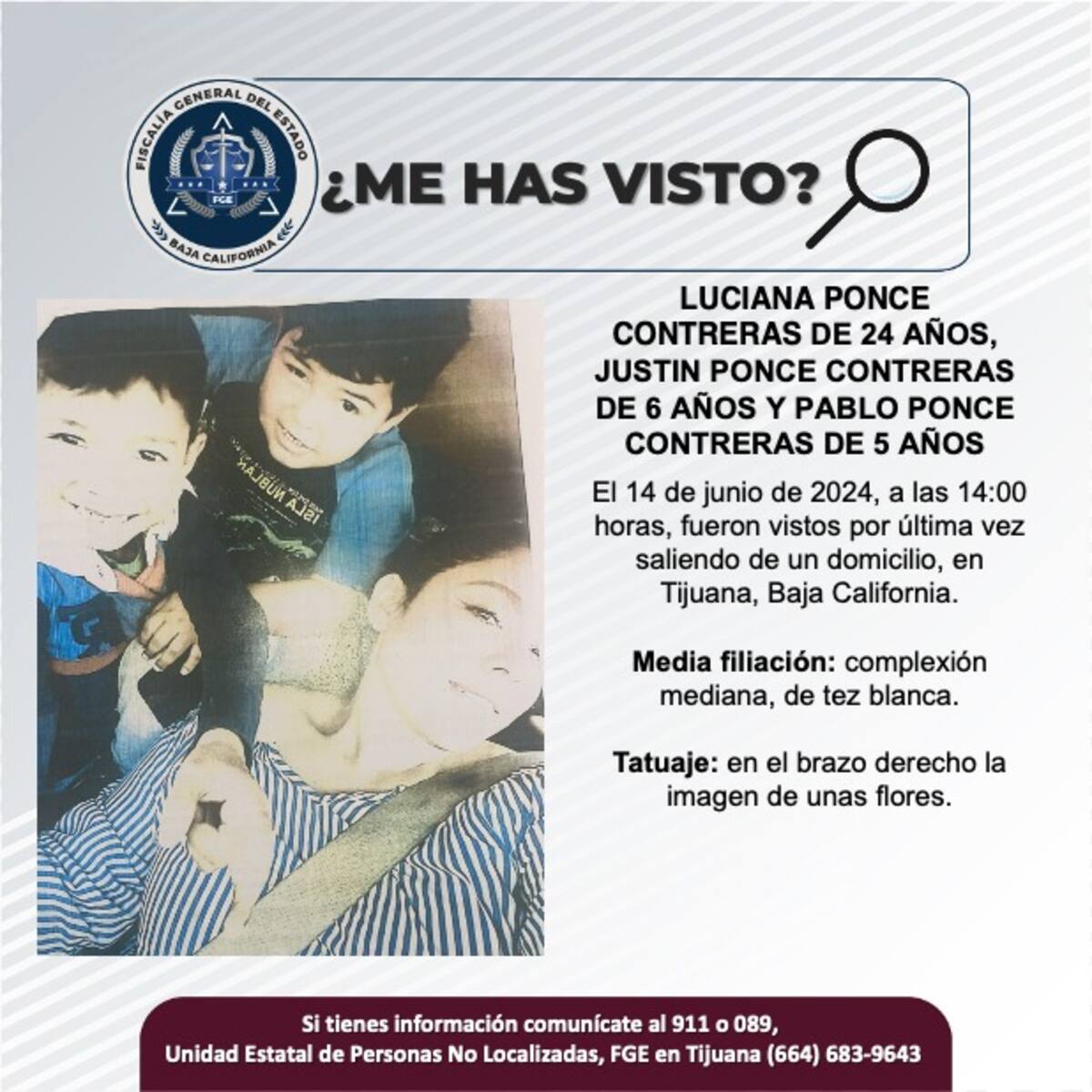 Fueron visto por última vez el 14 de junio de 2025.