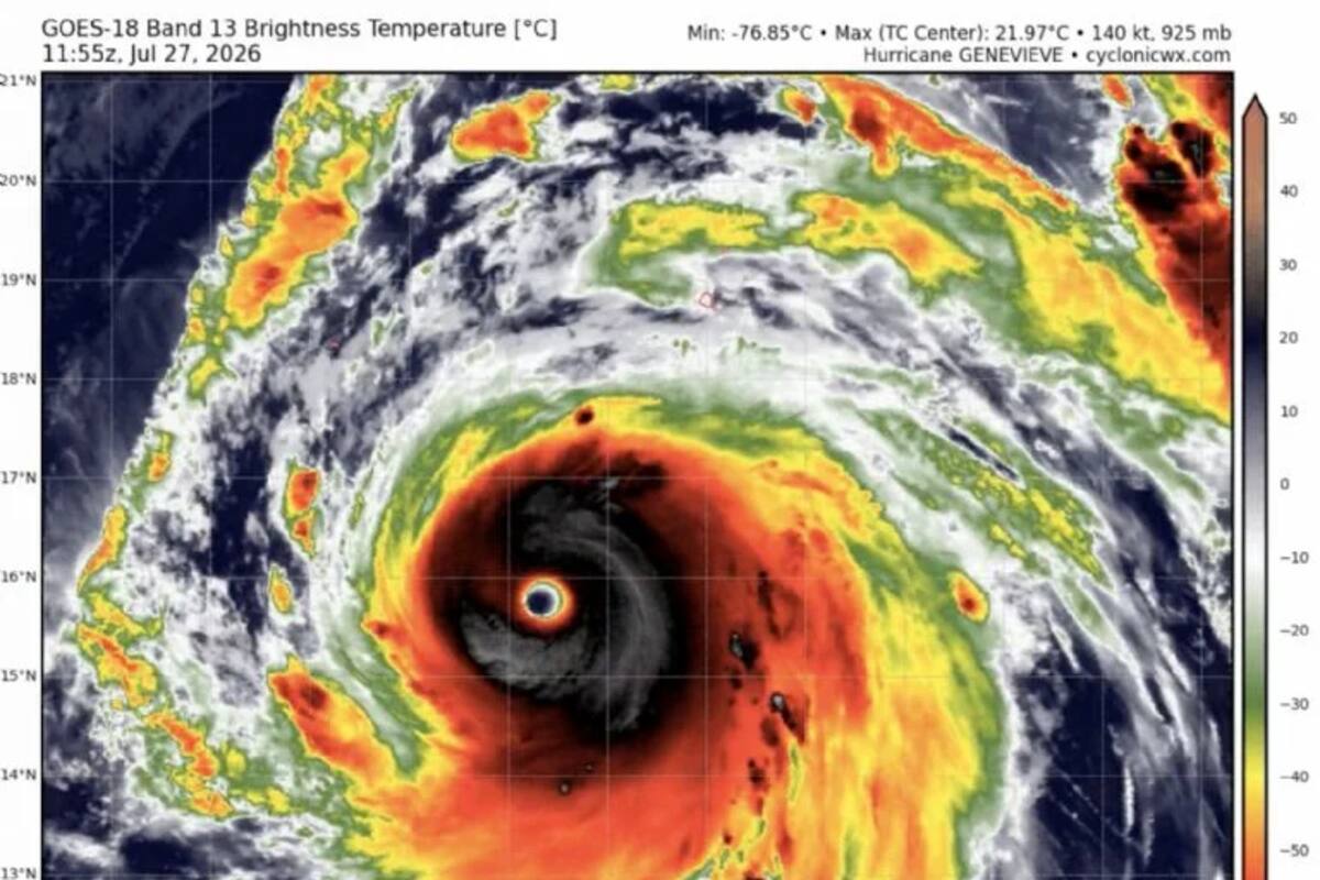 Huracán Genevieve baja a categoría 4: qué estados de México tendrán lluvias, oleaje y cuál es su trayectoria hoy