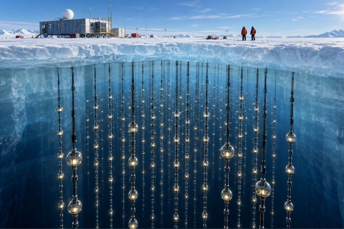 Un equipo de científicos enterró más de 5 mil sensores bajo el hielo de la Antártida con el objetivo de detectar neutrinos; años después, el creador del proyecto ganó el Nobel de Física