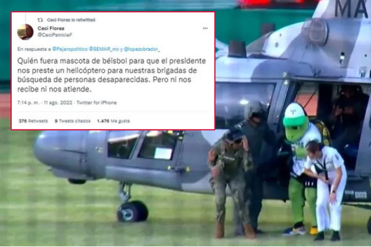 “Lástima que no somos botargas”: Buscadoras de Sonora tras uso de helicóptero de la Marina para mascota de beisbol
