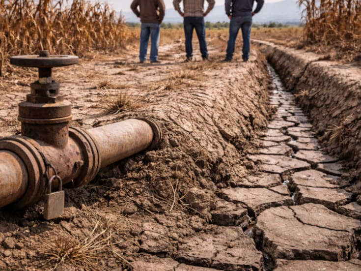 Agricultores denuncian que pago de agua a Estados Unidos dejó sin riego a 50,0000 hectáreas en Tamaulipas