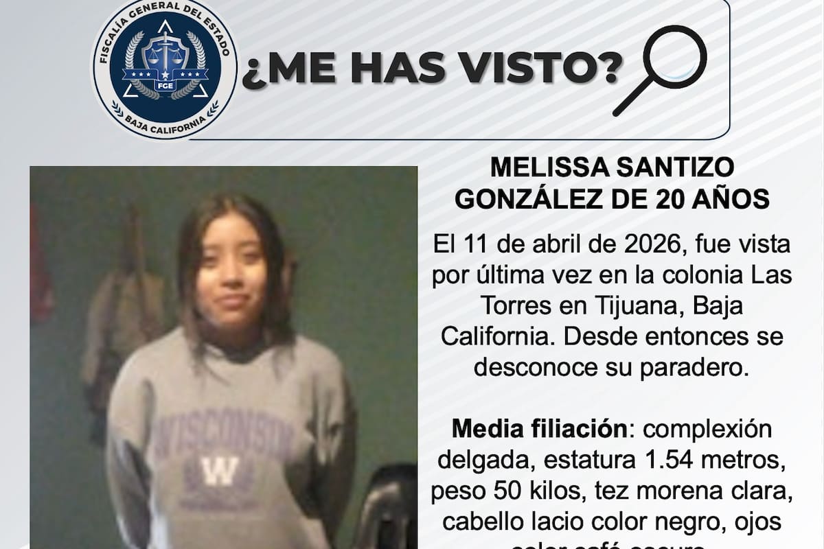 Se busca a Melissa Santizo González de 20 años