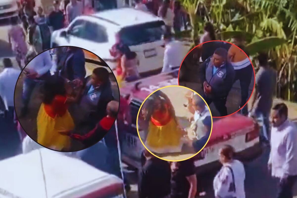 Difunden VIDEOS del alcalde de San Pedro Ixtlahuaca golpeando brutalmente a una mujer indígena; es investigado por la Fiscalía de Oaxaca