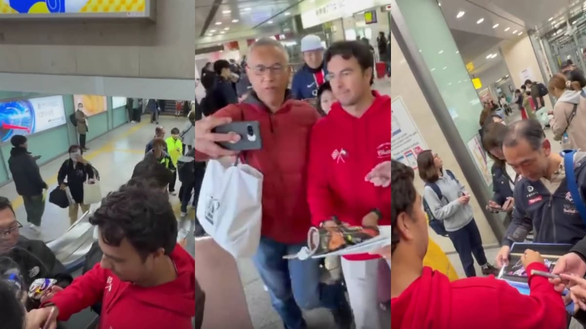‘Checo’ Pérez desata euforia en Japón: fans lo rodean en el aeropuerto de Suzuka para el Gran Premio de Japón 2026 de la F1