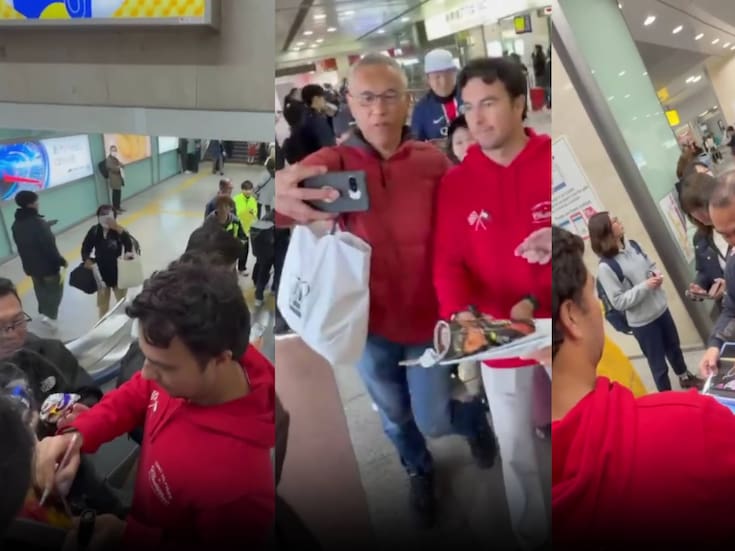‘Checo’ Pérez desata euforia en Japón: fans lo rodean en el aeropuerto de Suzuka para el Gran Premio de Japón 2026 de la F1