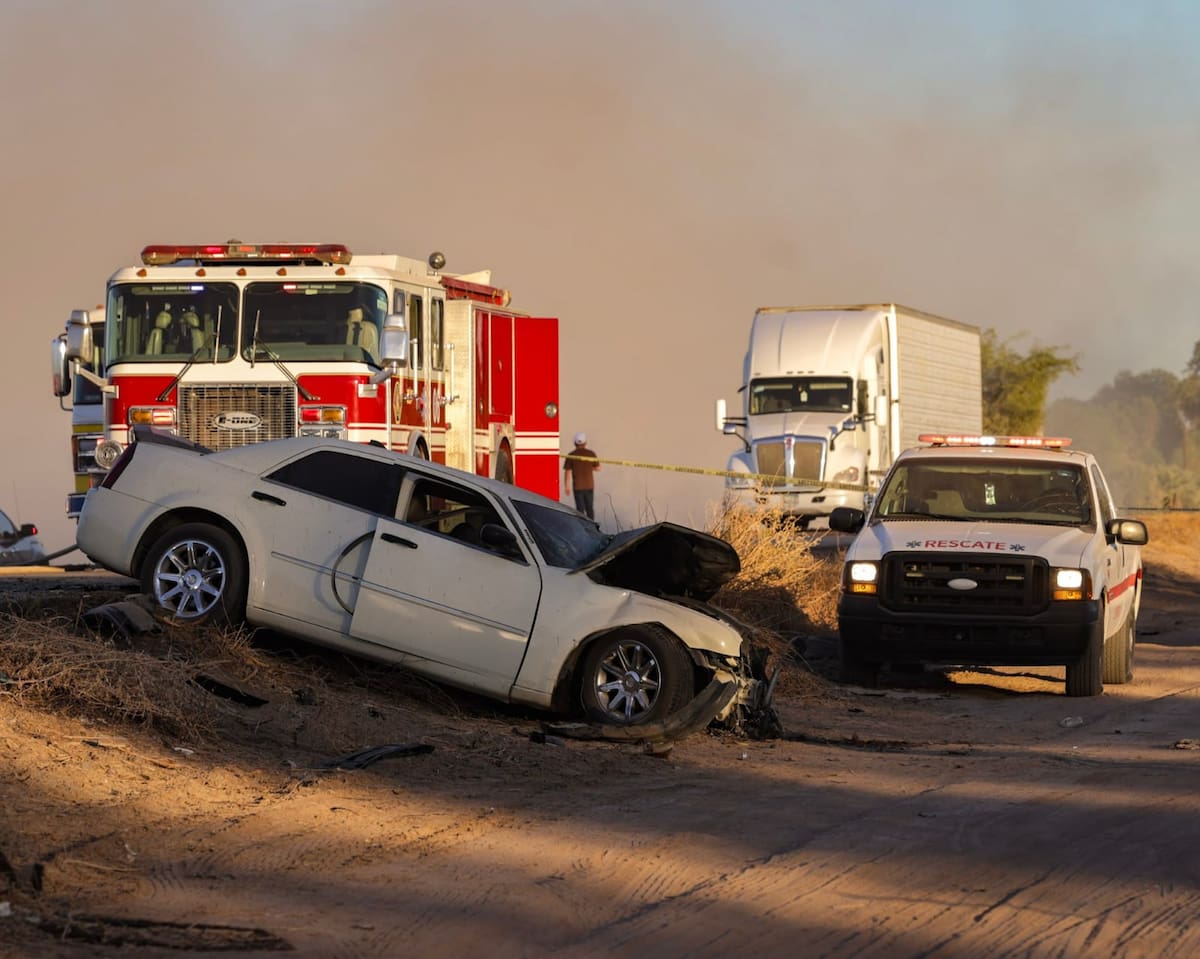 Una persona murió y otra resultó gravemente herida tras un choque frontal ocurrido en la carretera a Islas Agrarias, a la altura del ejido Tula.
Foto: Javier Gallegos