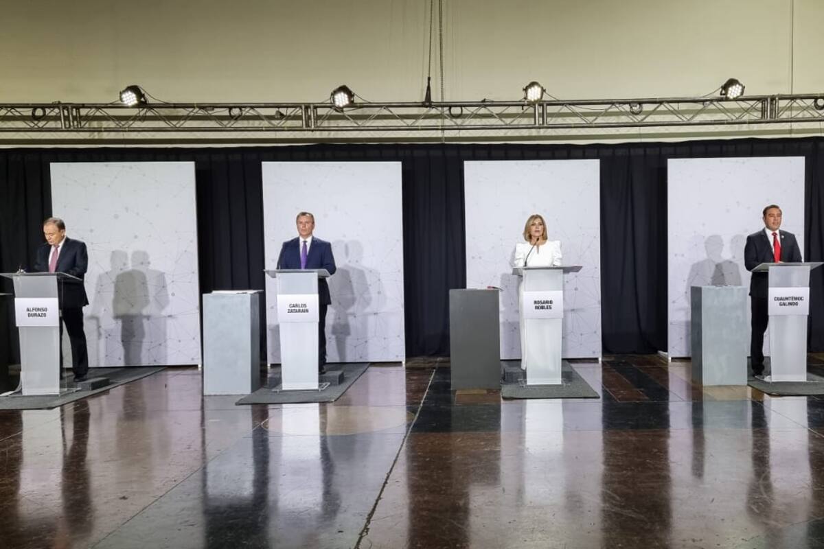 Elecciones Sonora 2021: Candidatos proponen y se reprochan sus resultados en el debate organizado por el IEE