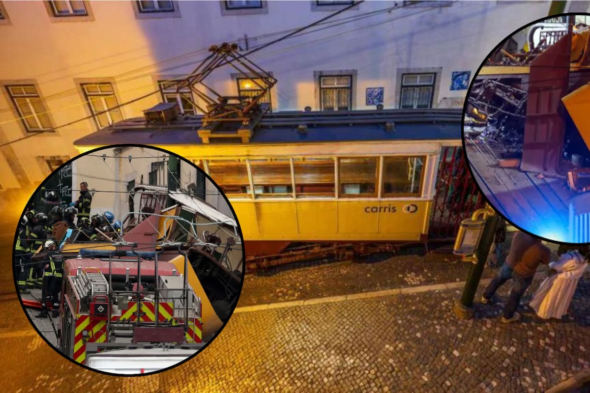 Funicular se descarrila y choca contra un edificio en Lisboa; mueren 15 turistas, reportan