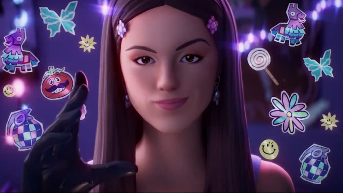 Olivia Rodrigo llega a Fortnite con un skin lleno de corazones, mariposas y estilo rosa
