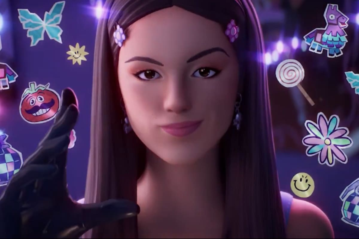 Olivia Rodrigo llega a Fortnite con un skin lleno de corazones, mariposas y estilo rosa