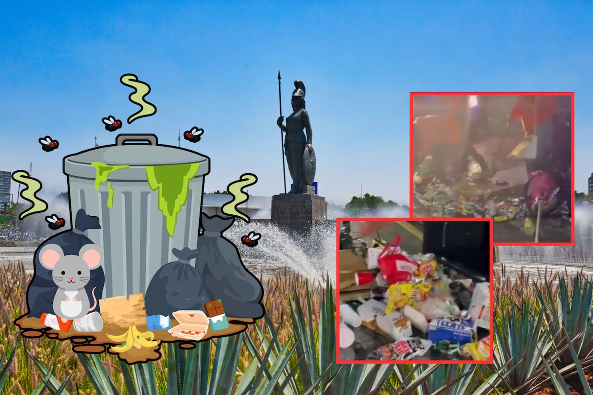 El festejo de Colombia en La Minerva dejó casi 11 toneladas de basura; Guadalajara acumula más de 470 toneladas de residuos desde que arrancó el Mundial