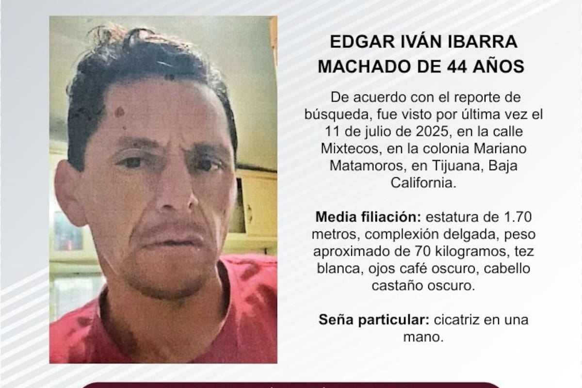 Se busca a Edgar Iván Ibarra Machado de 44 años