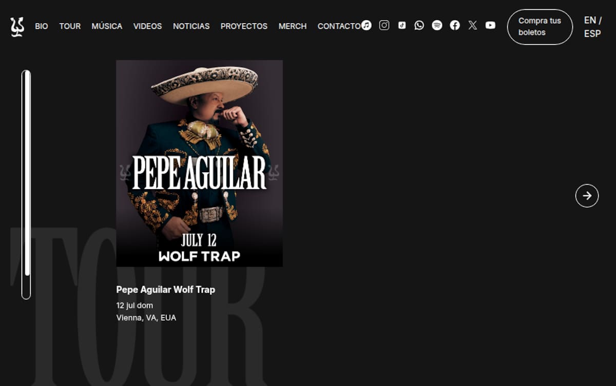 Bajas ventas obligan a Pepe Aguilar a cancelar 9 fechas en Estados Unidos y mantener solo un concierto | Foto: IG (@pepeaguilar_oficial)