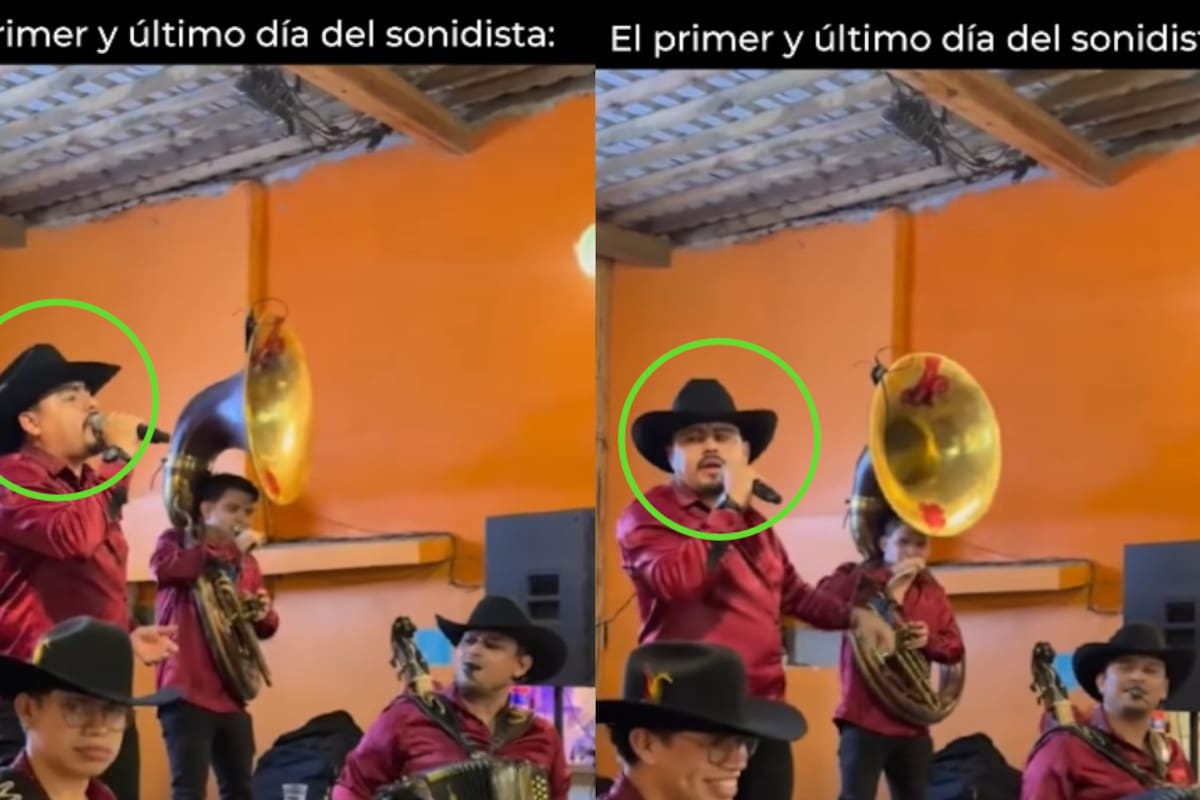 “Su primera chamba”: sonidista se roba la atención al hacer sonar a un grupo norteño como ardilla
