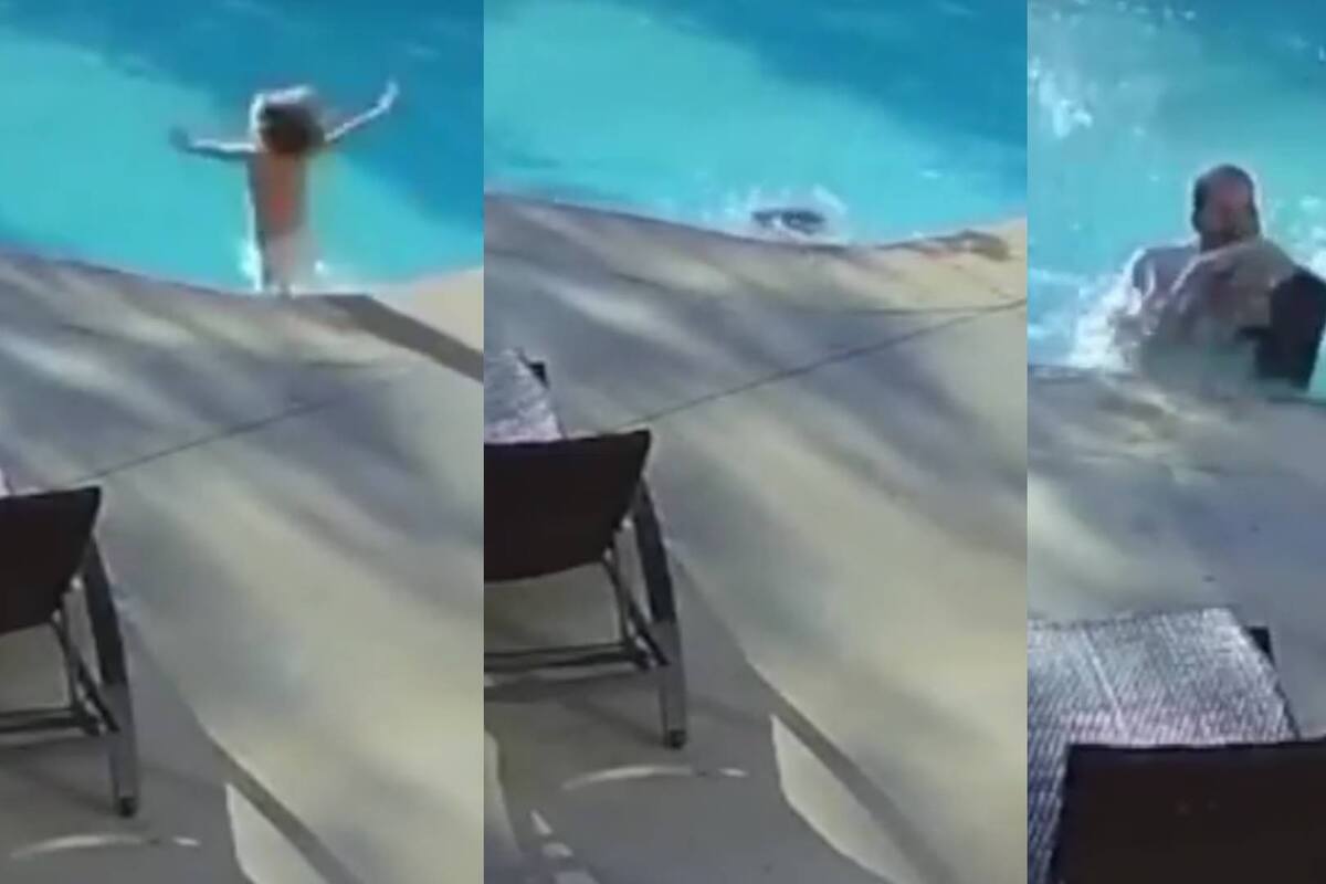 VIDEO: Heroico hombre salta a piscina para salvar a niño de 4 años con autismo que se estaba ahogando