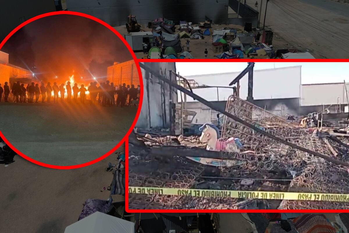 Riña e incendio en campamento migrante de Chihuahua dejan saldo de 12 detenidos; no se reportan lesionados