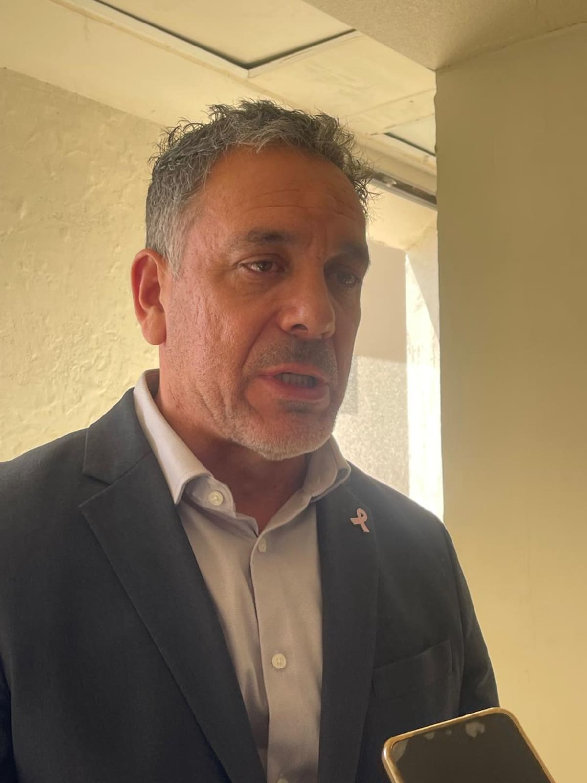 El Secretario de Seguridad Pública de Rosarito, Héctor Manzo Ruvalcaba. Foto: Carmen Gutiérrez