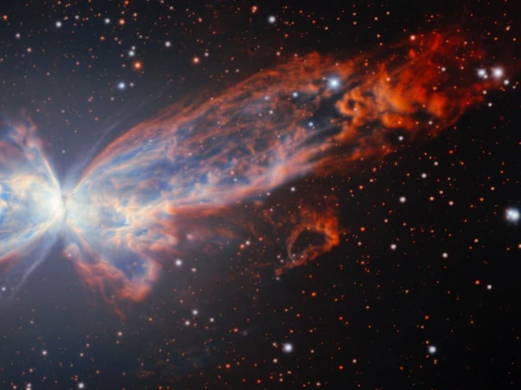 Telescopio Gemini Sur de NSF’s NOIRLab en Chile captura imagen inédita de Nebulosa de la Mariposa