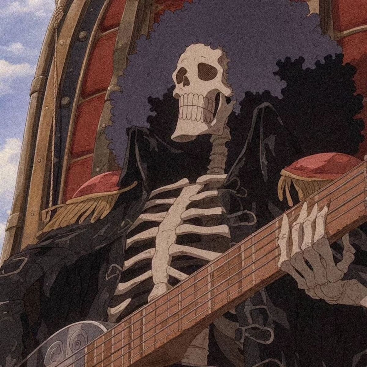 Brook de One Piece como si fuera un personaje de Studios Ghibli según la IA