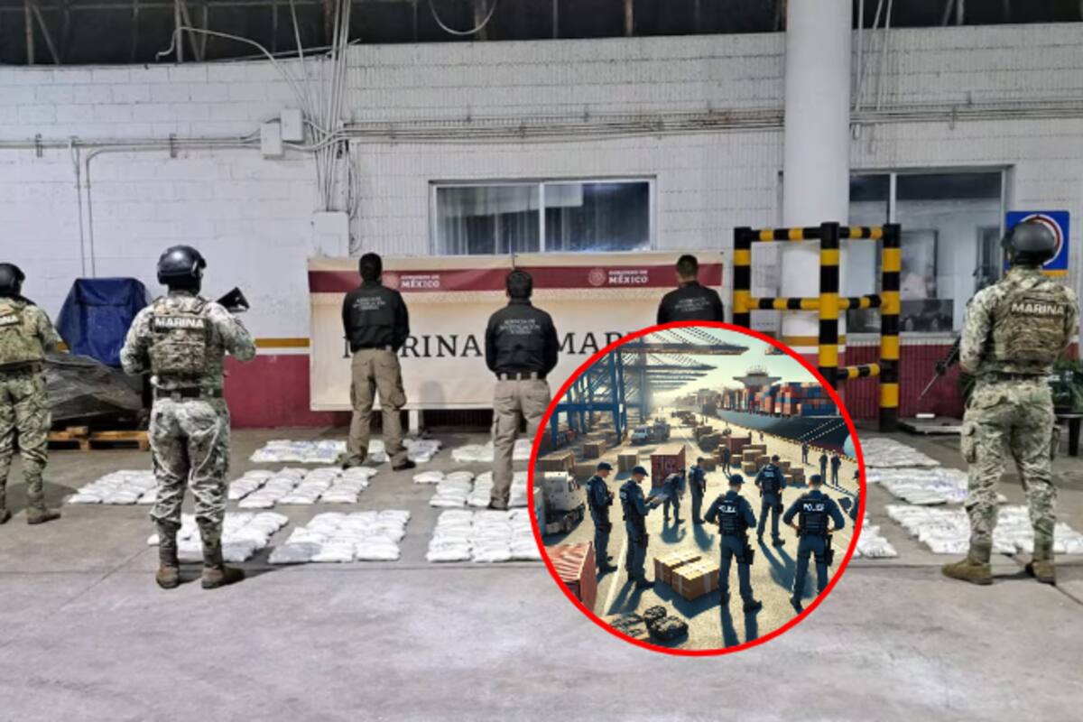 Semar y FGR aseguran 290 kilos de metanfetamina en el puerto de Veracruz