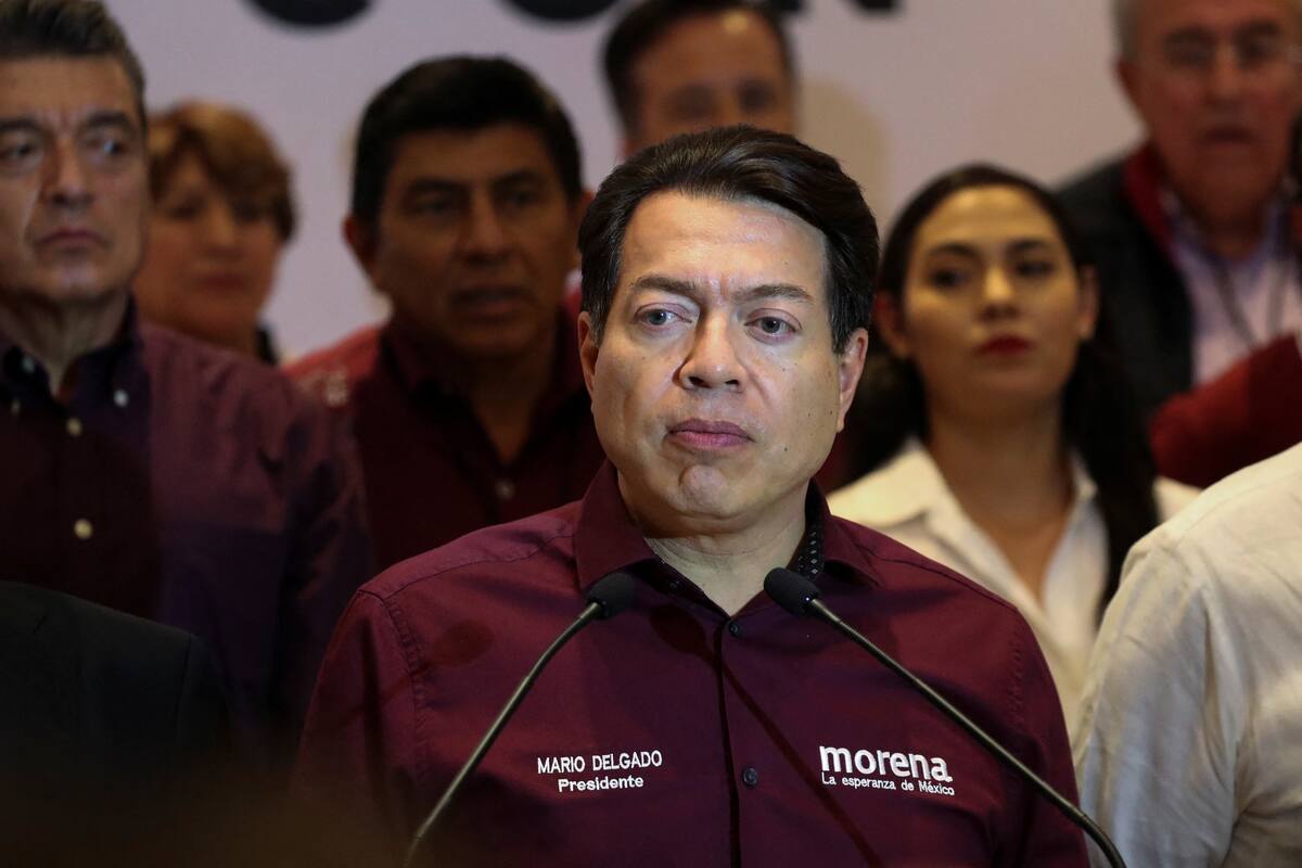 Mario Delgado Carrillo, presidente de Morena, partido que niega estar sobrerrepresentado en Cámaras. REUTERS/Henry Romero