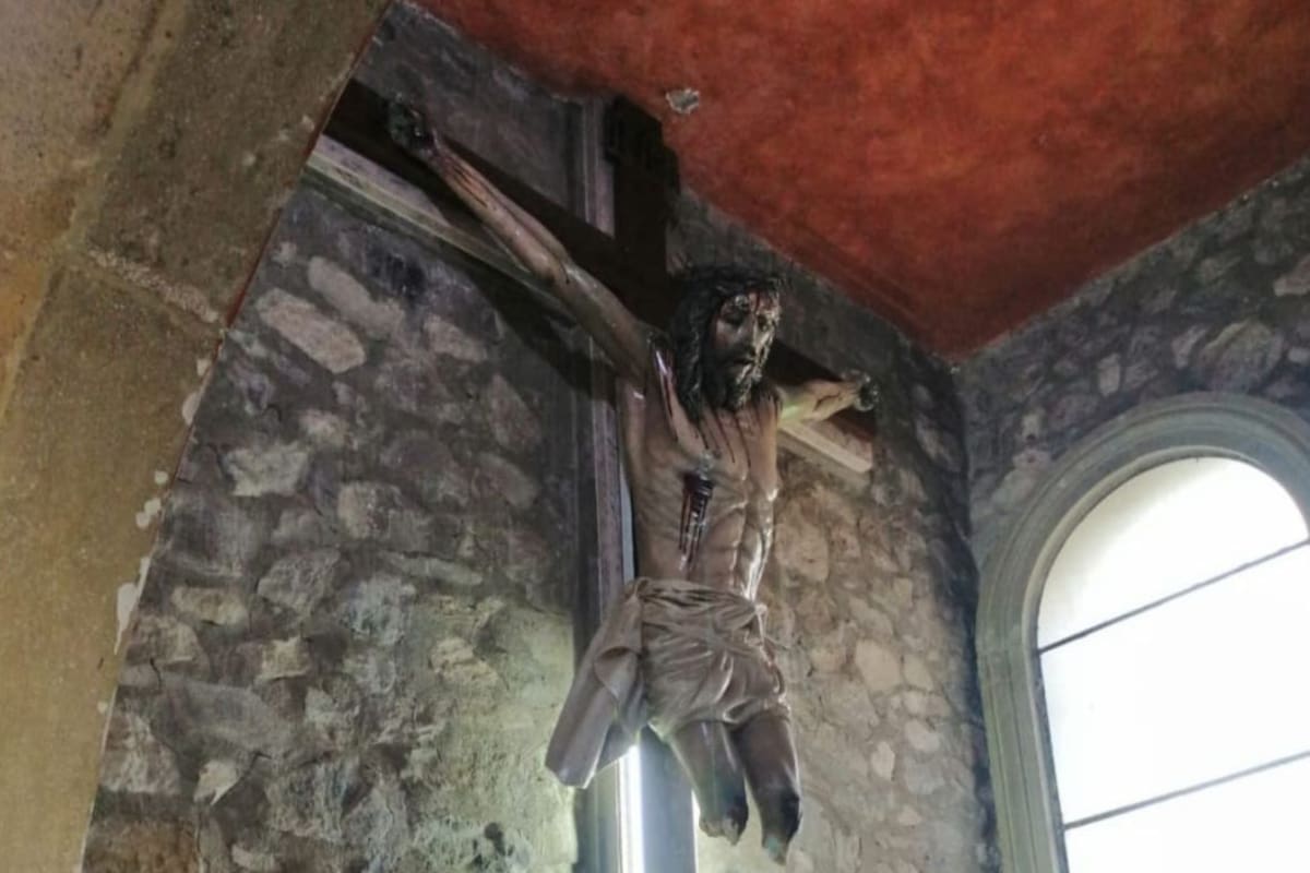Vandalizan imagen del Cristo en la iglesia de Fátima: parroquia implementa medidas de seguridad