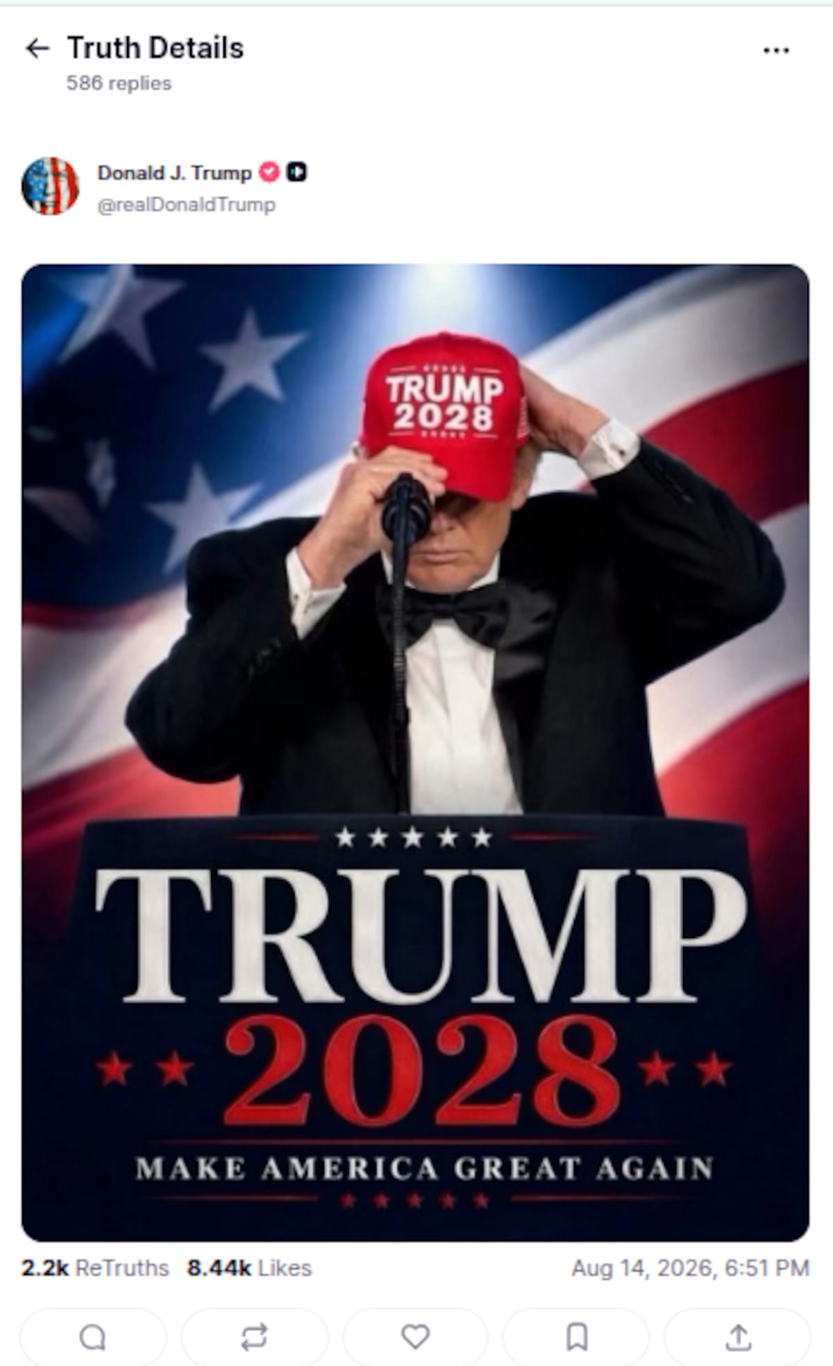 Trump publica una imagen creada con IA en la que toma un petrolero iraní y escala su discurso sobre el control del estrecho de Ormuz