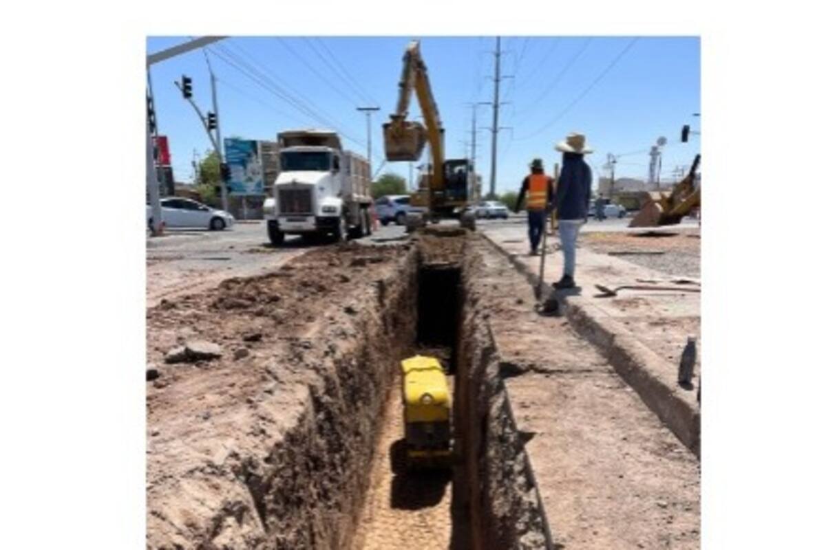 Realiza CESPM cierre temporal de vialidad por instalación de tubería del emisor voluntad de aguas negras