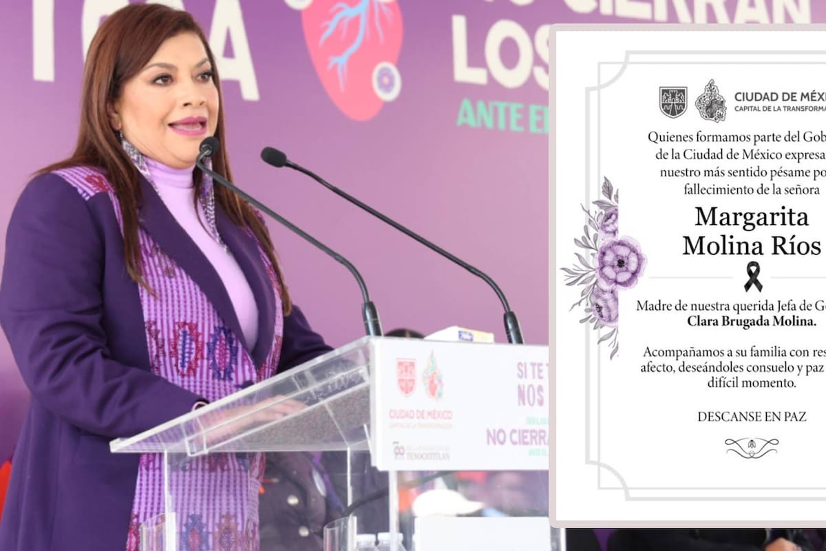 Muere madre de Clara Brugada, jefa de Gobierno de la CDMX, ¿qué le ocurrió?