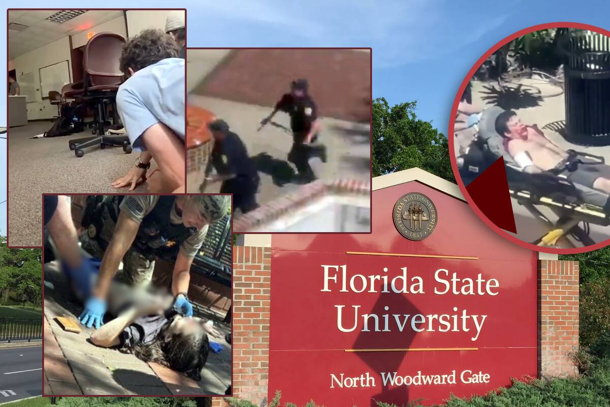 Tiroteo en universidad de Florida deja al menos 1 muerto y 5 heridos; circula VIDEO del posible sospechoso siendo detenido