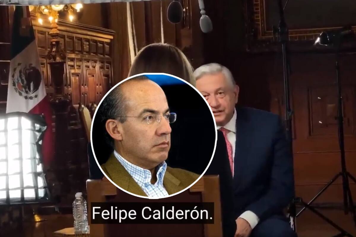 ¿La cortaron? Filtran parte sobre Felipe Calderón de entrevista a AMLO en 60 minutes
