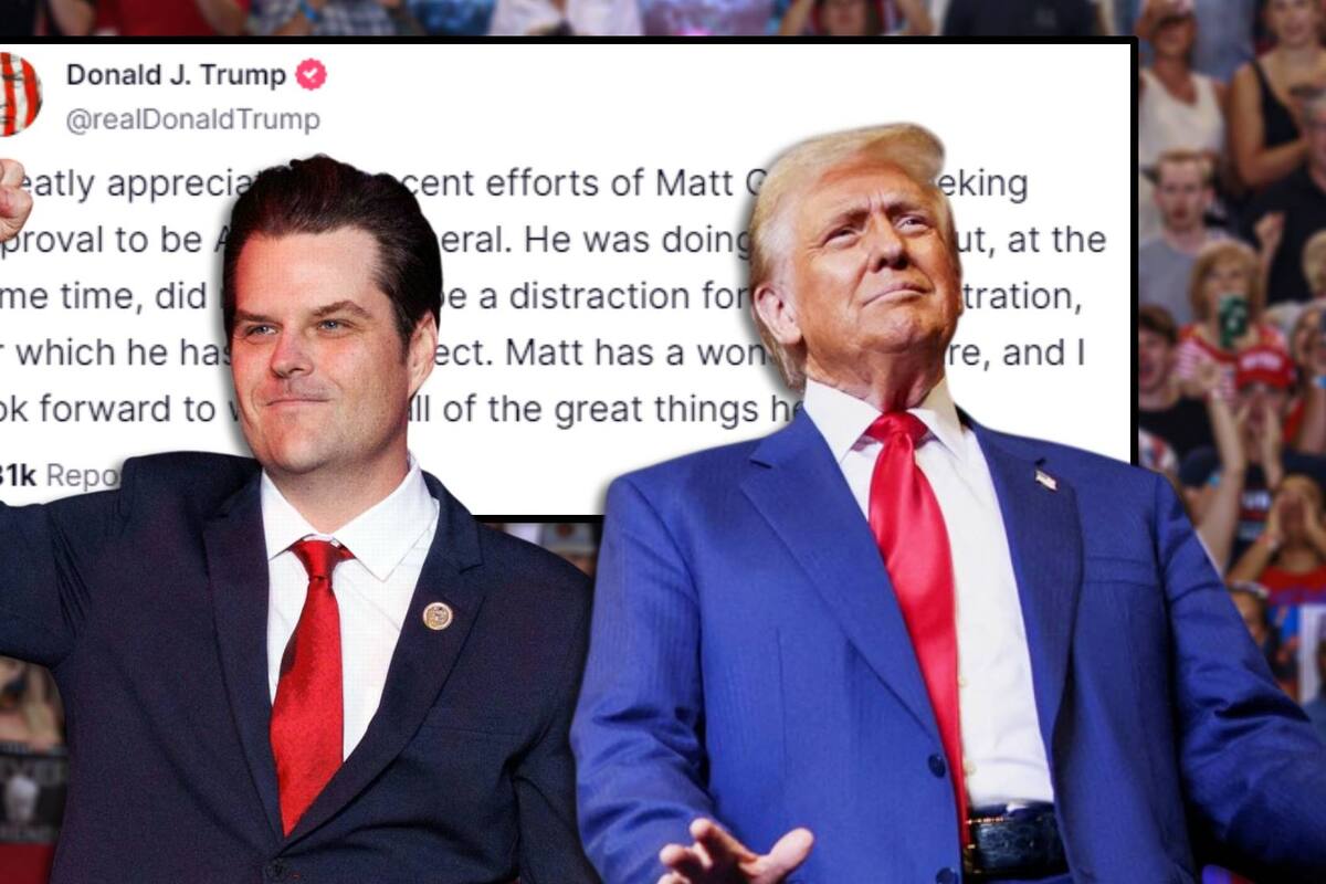 ¿Quién será el reemplazo de Matt Gaetz? Donald Trump busca nuevo cantidato tras la retirada de su nominado por acusaciones de abuso sexual a menor